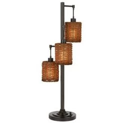 37.5" Connell Metal Table Lamp with Shade (Includes LED Light Bulb) Dark Bronze - Cal Lighting