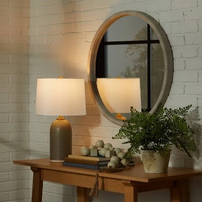 Threshold Designed W/Studio McGee Medium Ceramic Table Lamp (Includes LED Light Bulb) Gray/Green - Threshold™ designed with Studio McGee 4 Threshold Designed W/Studio McGee Medium Ceramic Table Lamp (Includes LED Light Bulb) Gray/Green - Threshold™ designed with Studio McGee - Image 2