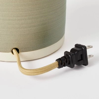 Threshold Designed W/Studio McGee Medium Ceramic Table Lamp (Includes LED Light Bulb) Gray/Green - Threshold™ designed with Studio McGee 8 Threshold Designed W/Studio McGee Medium Ceramic Table Lamp (Includes LED Light Bulb) Gray/Green - Threshold™ designed with Studio McGee - Image 6
