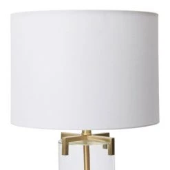 26.5" Glass Table Lamp Gold - 3R Studios