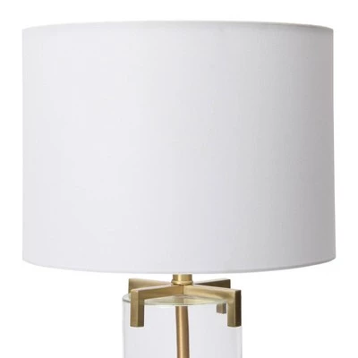26.5" Glass Table Lamp Gold - 3R Studios 2 26.5" Glass Table Lamp Gold - 3R Studios
