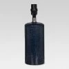 Linen Textured Ceramic Small Lamp Base Dark Blue - Threshold™ -Loca Table Lamps Store unnamed file 4241