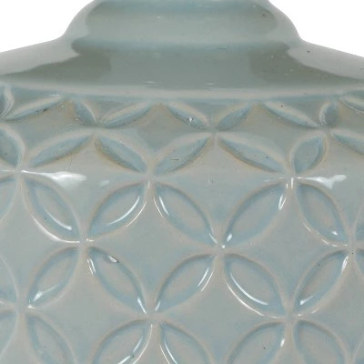 Set of 2 Della Ceramic LED Table Lamps (Includes Energy Efficient Light Bulb) - Decor Therapy Green 9 Set of 2 Della Ceramic LED Table Lamps (Includes Energy Efficient Light Bulb) - Decor Therapy Green - Image 7