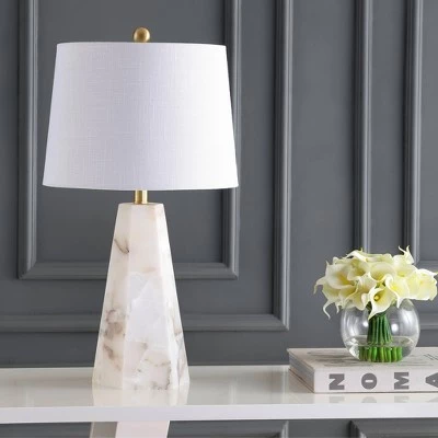 JONATHAN Y 25.5" Xio Alabaster Table Lamp (Includes LED Light Bulb) White - JONATHAN Y 4 JONATHAN Y 25.5" Xio Alabaster Table Lamp (Includes LED Light Bulb) White - JONATHAN Y - Image 2