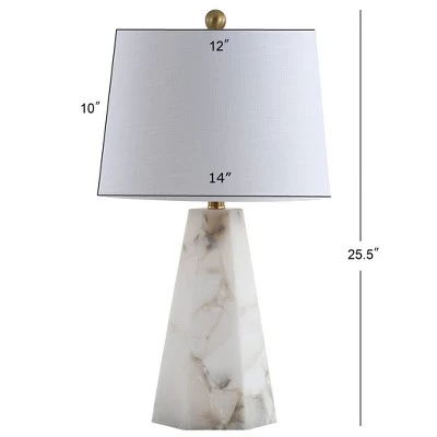 JONATHAN Y 25.5" Xio Alabaster Table Lamp (Includes LED Light Bulb) White - JONATHAN Y 5 JONATHAN Y 25.5" Xio Alabaster Table Lamp (Includes LED Light Bulb) White - JONATHAN Y - Image 3