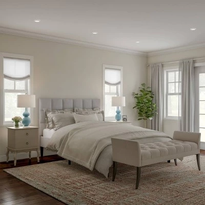 Trademark Global Set of 2 Ceramic Double Gourd Table Lamps (Blue) 6 Trademark Global Set of 2 Ceramic Double Gourd Table Lamps (Blue) - Image 4