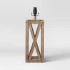 Washed Wood Box Large Lamp Base Brown - Threshold™ -Loca Table Lamps Store unnamed file 4285