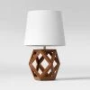 Geometric Wood Figural Accent Lamp Brown - Threshold 8 Geometric Wood Figural Accent Lamp Brown - Threshold -Loca Table Lamps Store unnamed file 4299
