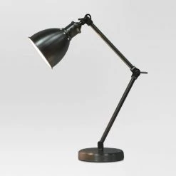 Industrial Desk Desk Lamp Pewter (Includes LED Light Bulb) - Threshold™