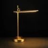 15" West Desk Lamp with Dimmer Rotary Switch (Includes LED Light Bulb) Matte Brass - Globe Electric -Loca Table Lamps Store unnamed file 431