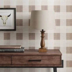 Small LED Lamp Base Brown (Includes Energy Efficient Light Bulb) - Threshold™