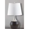 24.5" Modern Metal Table Lamp with Touch Sensor Brown/White - Ore International -Loca Table Lamps Store unnamed file 434