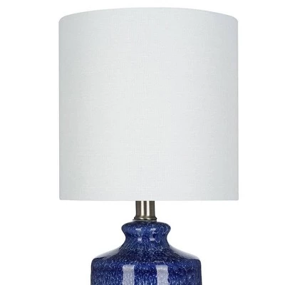 14.75" Ceramic Accent Lamp Blue - Cresswell Lighting 5 14.75" Ceramic Accent Lamp Blue - Cresswell Lighting - Image 3