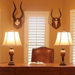 25" Mae Desk Lamp Set Bronze - Decor Therapy