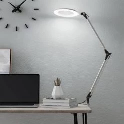 Trademark Global Swing Arm Architect Task Lamp with Clamp (Includes LED Light Bulb)