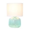 Glass Table Lamp with Fabric Shade Aqua - Simple Designs -Loca Table Lamps Store unnamed file 437
