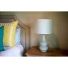 26.5" Harper Ceramic Table Lamp White (Includes CFL Light Bulb) - Decor Therapy -Loca Table Lamps Store unnamed file 4393