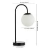 JONATHAN Y 18.25" Iron and Glass Arco Minimalist Mid Century Globe Table Lamp (Includes LED Light Bulb) Black - Jonathan Y -Loca Table Lamps Store unnamed file 4401