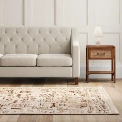 13.5" Traditional Small Metal Table Lamp OffWhite/Avocado - Ore International