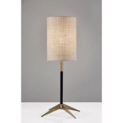 26.75" Davis Table Lamp Matte Black - Adesso