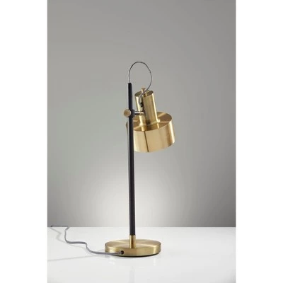 22.5" Clayton Desk Lamp Matte Black - Adesso 3 22.5" Clayton Desk Lamp Matte Black - Adesso