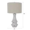30" Ceramic Callie Table Lamp White - Decor Therapy -Loca Table Lamps Store unnamed file 4439