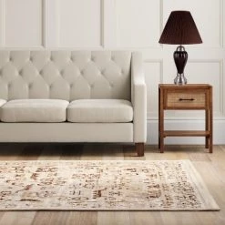 27" Traditional Metal Table Lamp with Cone Shade Brown - Ore International