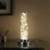 13" Novelty Metal Tube Table Lamp (Includes LED Light Bulb) Silver - Ore International -Loca Table Lamps Store unnamed file 4456