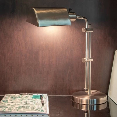13" Adjustable Pharmacy Table Lamp Brushed Steel - Decor Therapy 10 13" Adjustable Pharmacy Table Lamp Brushed Steel - Decor Therapy - Image 8