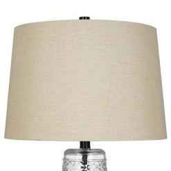 29" Glass Table Lamp Clear - Cresswell Lighting