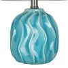 7.5" Ceramic Accent Lamp Teal (Includes LED Light Bulb) - Cresswell Lighting 8 7.5" Ceramic Accent Lamp Teal (Includes LED Light Bulb) - Cresswell Lighting -Loca Table Lamps Store unnamed file 4499
