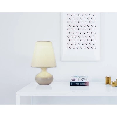 12" Traditional Small Ceramic Table Lamp White - Ore International 4 12" Traditional Small Ceramic Table Lamp White - Ore International - Image 2