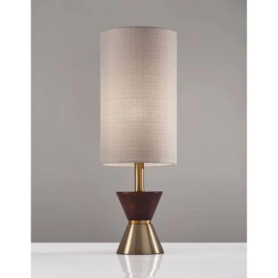 23" Carmen Table Lamp Brass - Adesso 3 23" Carmen Table Lamp Brass - Adesso