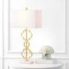 JONATHAN Y 32" Iron Salina Ogee Trellis Modern Table Lamp (Includes LED Light Bulb) Gold - Jonathan Y -Loca Table Lamps Store unnamed file 4526
