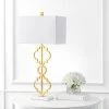 JONATHAN Y 32" Iron Salina Ogee Trellis Modern Table Lamp (Includes LED Light Bulb) Gold - Jonathan Y -Loca Table Lamps Store unnamed file 4527