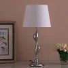 24" Modern Metal Table Lamp with Twisted Base Silver - Ore International -Loca Table Lamps Store unnamed file 4535