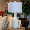 27.5" Patterned Ceramic Table Lamp White Glaze - Decor Therapy -Loca Table Lamps Store unnamed file 4628