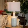 27.5" Patterned Ceramic Table Lamp White Glaze - Decor Therapy -Loca Table Lamps Store unnamed file 4629