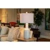 27.5" Patterned Ceramic Table Lamp White Glaze - Decor Therapy -Loca Table Lamps Store unnamed file 4631