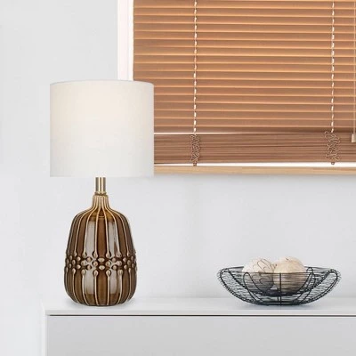 19" Ceramic Accent Lamp Bronze - Cresswell Lighting 7 19" Ceramic Accent Lamp Bronze - Cresswell Lighting - Image 5