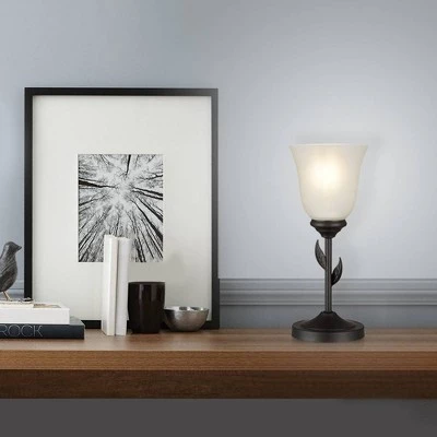 12" Metal Floral Uplight Table Lamp - Cresswell Lighting 8 12" Metal Floral Uplight Table Lamp - Cresswell Lighting - Image 6