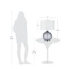 23.5" Glass Table Lamp Gray - Cresswell Lighting 5 23.5" Glass Table Lamp Gray - Cresswell Lighting -Loca Table Lamps Store unnamed file 4664