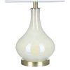 25.25" Glass Lamp White - Cresswell Lighting 1 25.25" Glass Lamp White - Cresswell Lighting -Loca Table Lamps Store unnamed file 4682