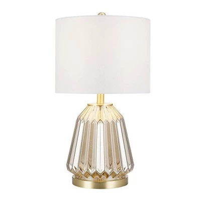 23.5" Glass Table Lamp Champagne (Includes LED Light Bulb) - Cresswell Lighting 4 23.5" Glass Table Lamp Champagne (Includes LED Light Bulb) - Cresswell Lighting - Image 2