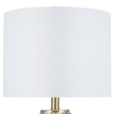 23.5" Glass Table Lamp Champagne (Includes LED Light Bulb) - Cresswell Lighting 6 23.5" Glass Table Lamp Champagne (Includes LED Light Bulb) - Cresswell Lighting - Image 4