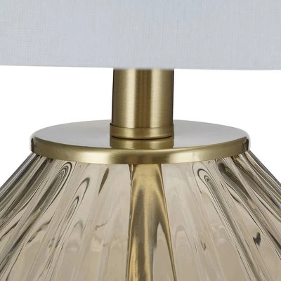 23.5" Glass Table Lamp Champagne (Includes LED Light Bulb) - Cresswell Lighting 7 23.5" Glass Table Lamp Champagne (Includes LED Light Bulb) - Cresswell Lighting - Image 5