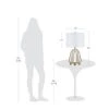 23.5" Glass Table Lamp Champagne - Cresswell Lighting -Loca Table Lamps Store unnamed file 4730