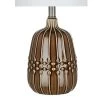 19" Ceramic Accent Lamp Brown (Includes LED Light Bulb) - Cresswell Lighting -Loca Table Lamps Store unnamed file 4734