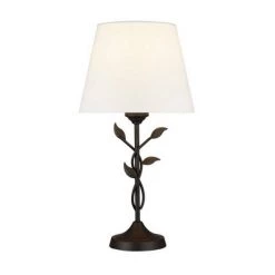 21" Metal Table Lamp Floral - Cresswell Lighting