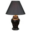 13" Traditional Ceramic Table Lamp Black - Ore International 1 13" Traditional Ceramic Table Lamp Black - Ore International -Loca Table Lamps Store unnamed file 4744